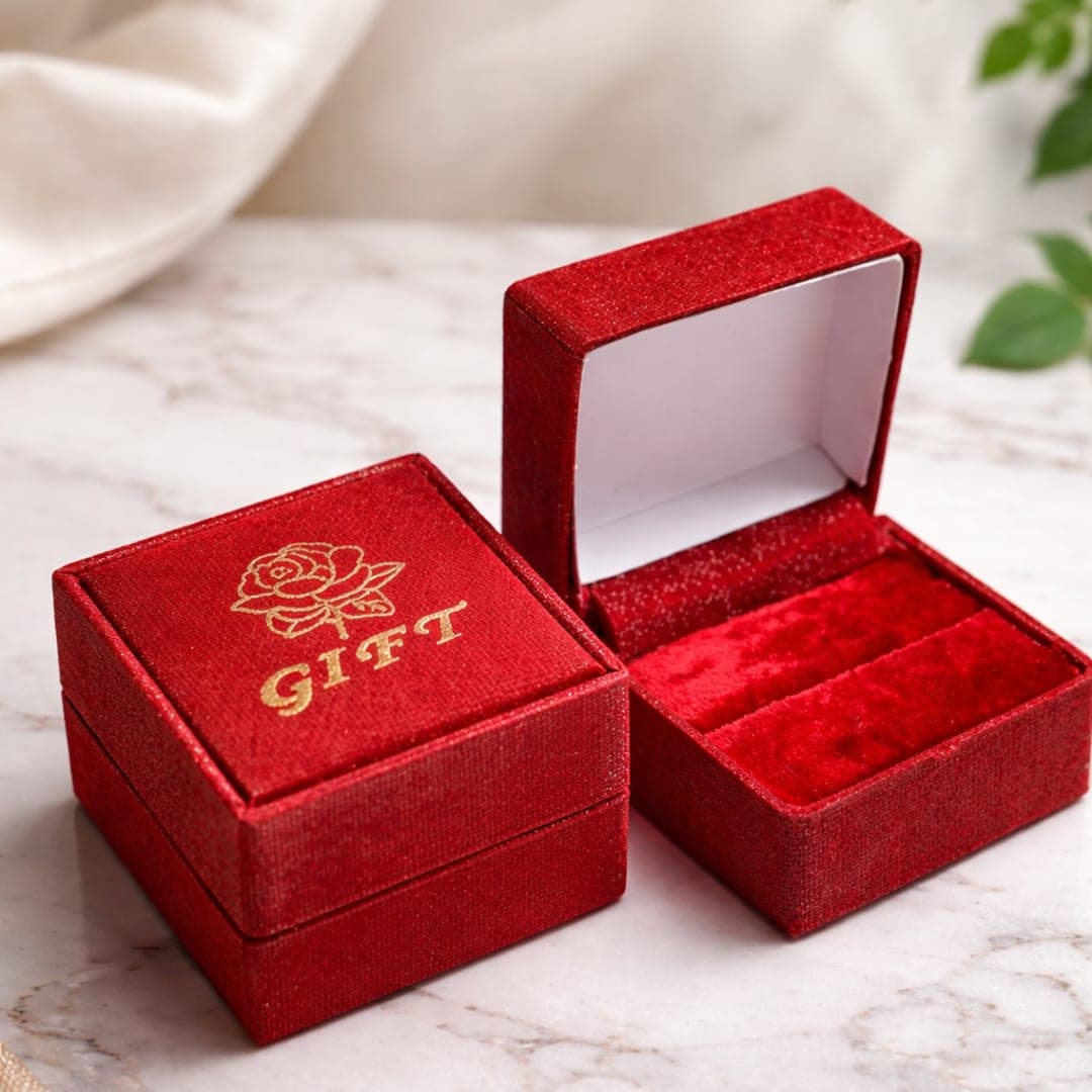 Red Ring Box 2"×2"×1.5" – Readymade Jewelry Packaging Box