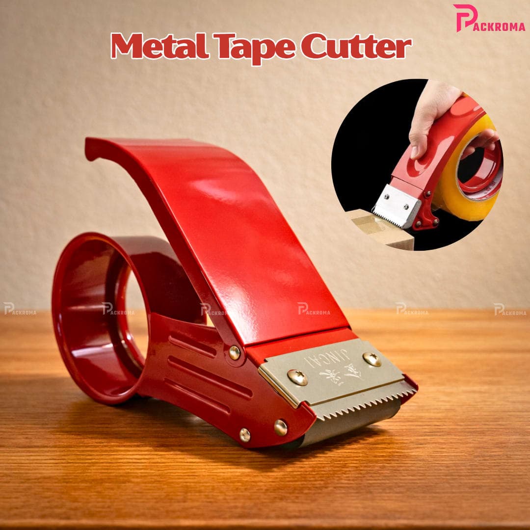 Metal Tape Cutter (3 Inch) – Heavy Duty Packing Tape Dispenser thumbnail 2