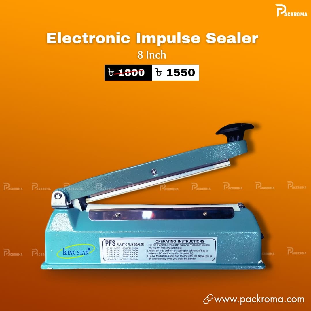 KINGSTAR 8 Inch Impulse Sealer Machine – Plastic Bag Sealing Machine Bangladesh