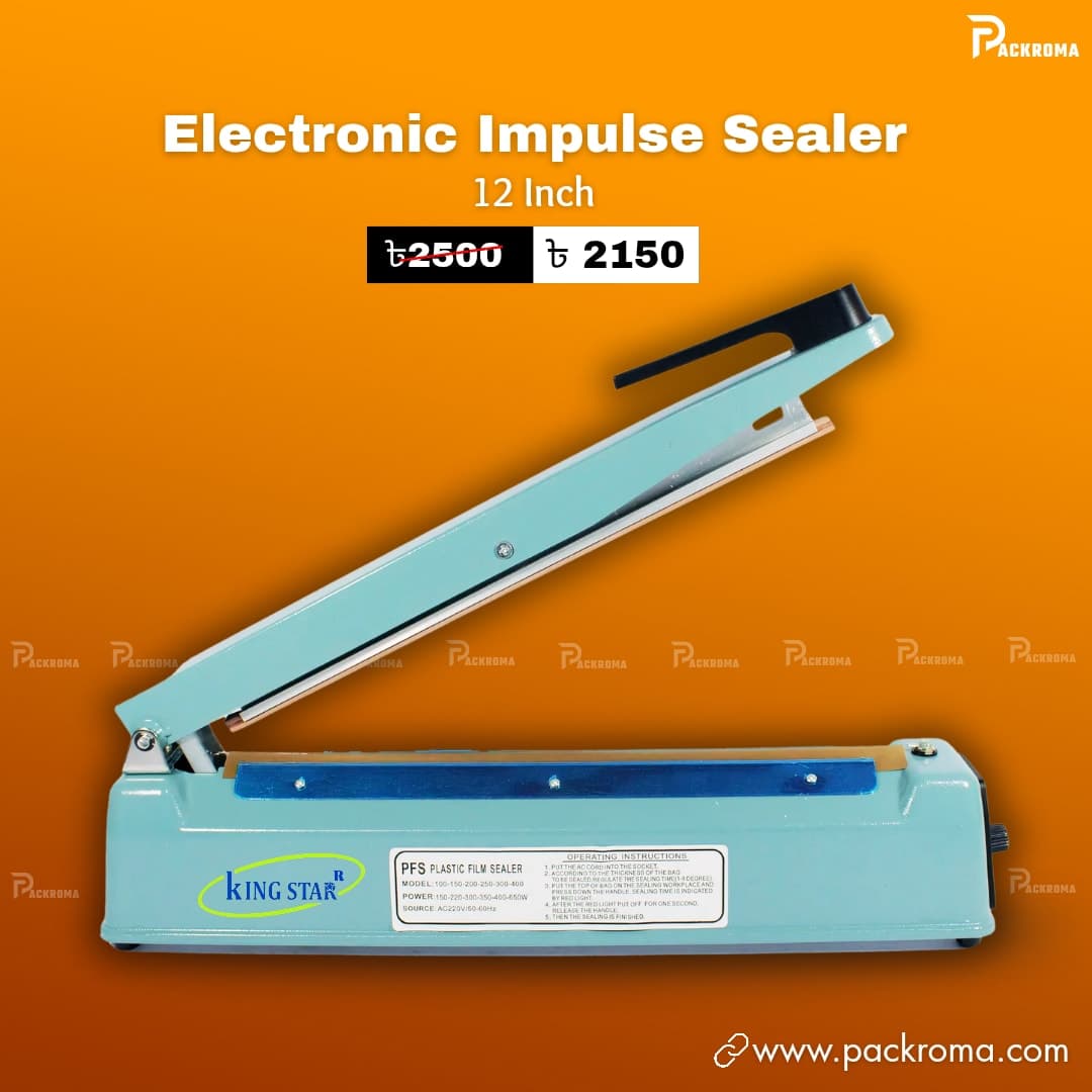 KINGSTAR 12 Inch Impulse Sealer Machine – Plastic Bag Sealing Machine Bangladesh